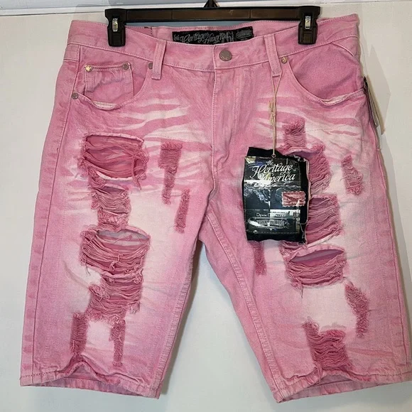 NWT Denim Distillery Heritage American Shorts 38 - Picture 1 of 11